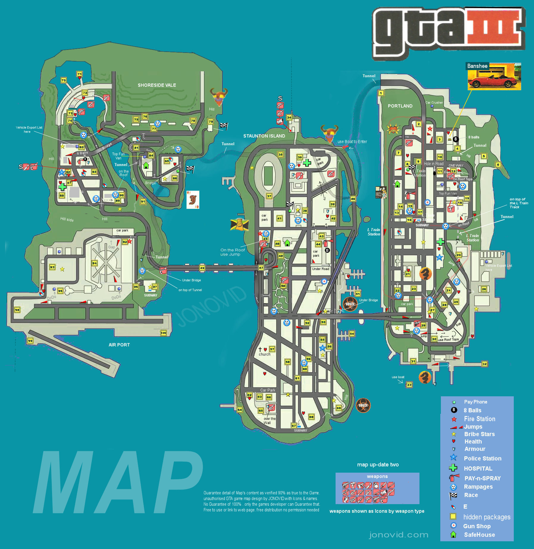 GTA map
